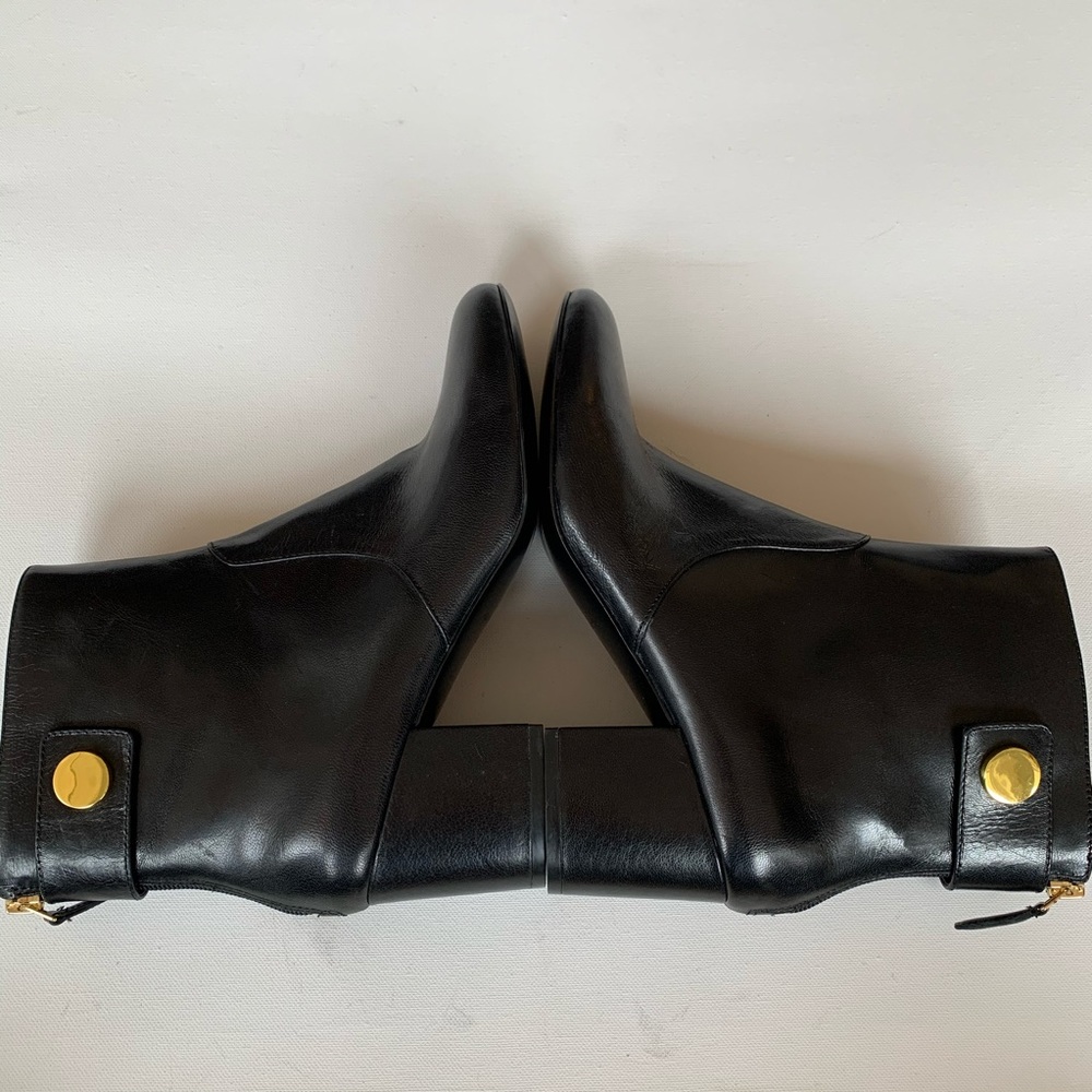 Nine West Quarryn black leather ankle bootie size9 - Picture 5 of 8